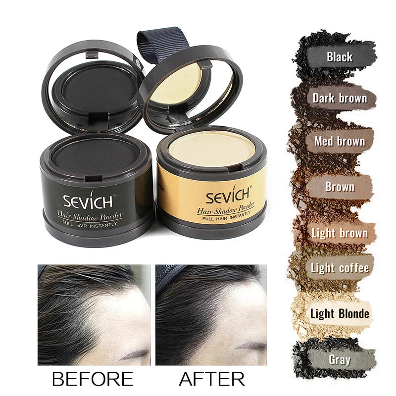 Sevich Hairline Powder 4g Hairline Shadow Powder Trucco Correttore per capelli Copertura naturale Prodotto unisex per la perdita dei capelli