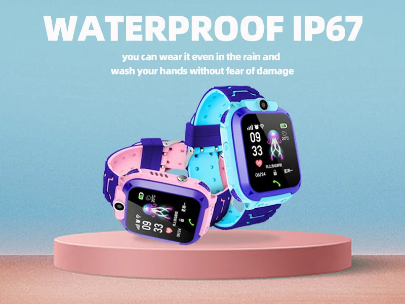 Q12 Kids Smart 2G Chiamata Telefono Orologio Impermeabile Madre Bambini Monitor GPS Ragazzo Ragazze SOS Bambino Sport Orologi digitali Tracker