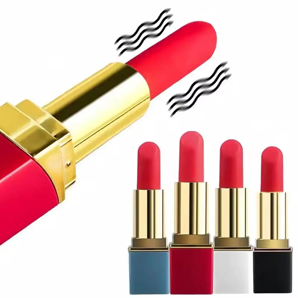 Rossetto Vibratore Del Sesso Del Silicone Del Vibratore Per Le Donne Della Vagina G-Spot Per Adulti Giocattoli Sexy 18+ Ventosa Stimolatore Rossetto Vibratore