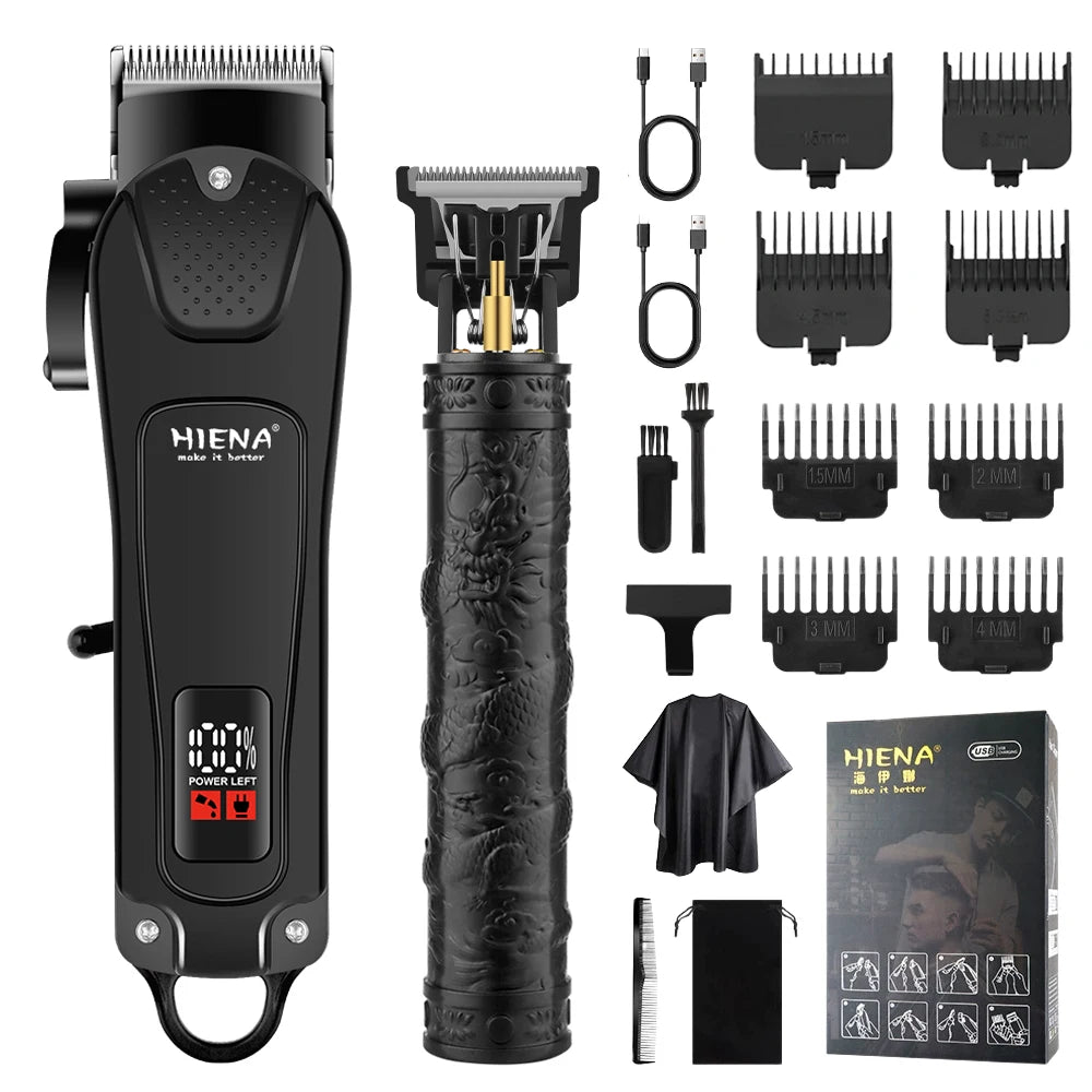 Tagliacapelli Nuova macchina da taglio professionale Rasoio elettrico Tagliacapelli con display LCD Tagliacapelli da uomo