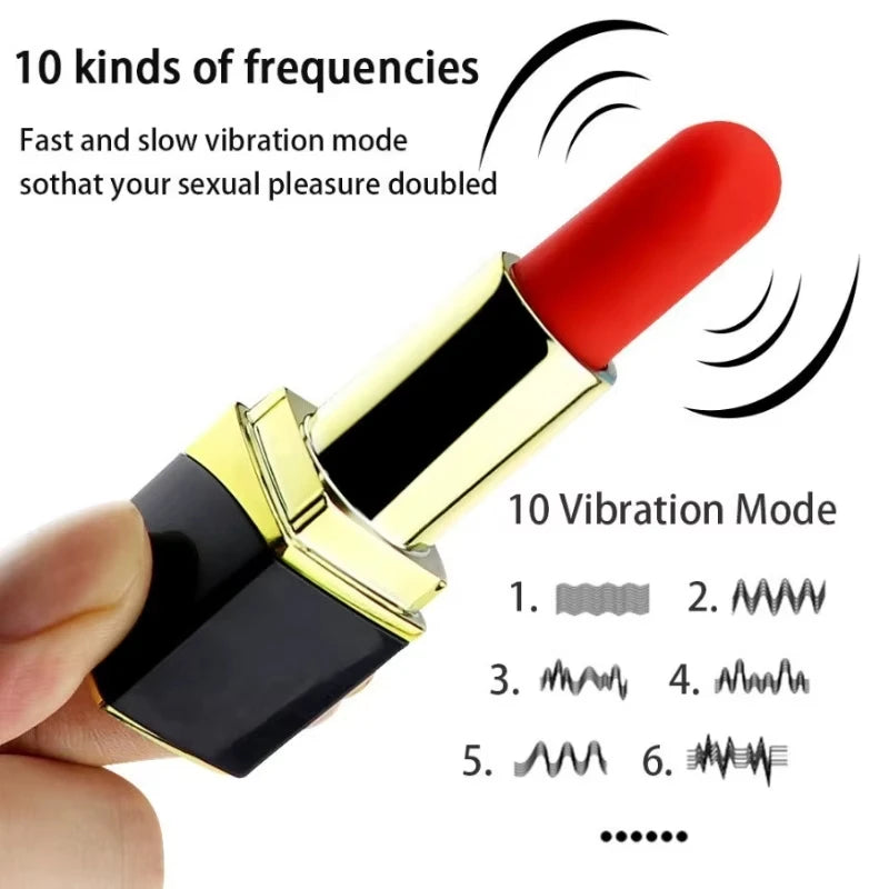 Mini Rossetto Donne Vibratore Vaginale G-spot Dildo Massaggiatore Clitorideo Capezzolo Vuoto Stimolatore di Vibrazione Coppia Femminile Giocattoli Del Sesso
