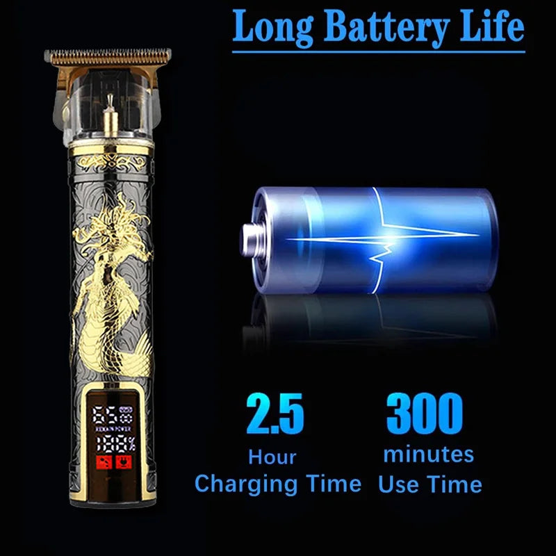 Tagliacapelli professionale per uomo Macchina da taglio Rasatura Taglio di capelli Barba Trimmer Barbiere Cutter Mower Rasoio elettrico da uomo