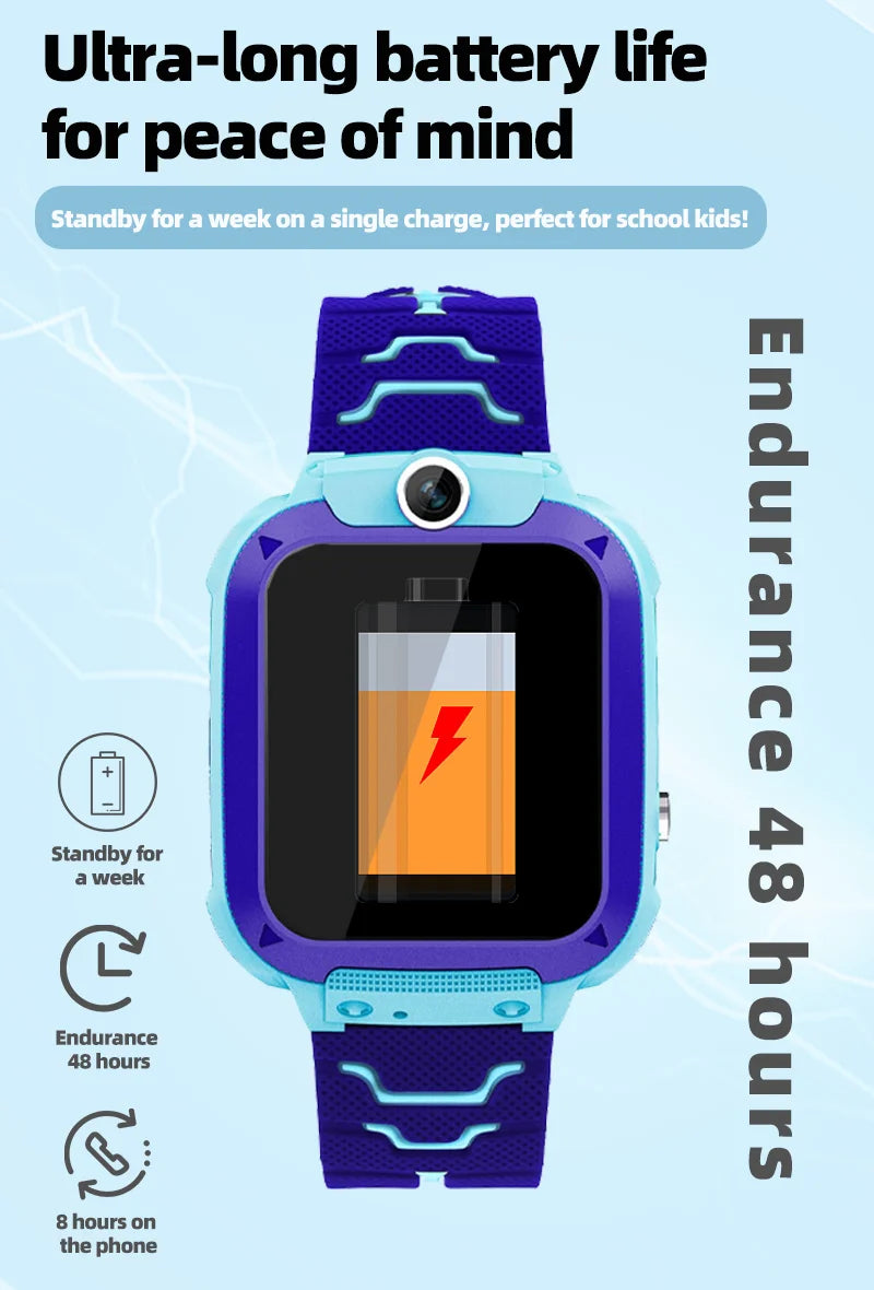 Q12 Kids Smart 2G Chiamata Telefono Orologio Impermeabile Madre Bambini Monitor GPS Ragazzo Ragazze SOS Bambino Sport Orologi digitali Tracker