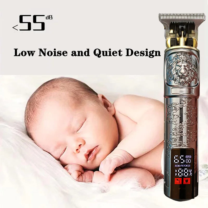 Tagliacapelli professionale per uomo Macchina da taglio Rasatura Taglio di capelli Barba Trimmer Barbiere Cutter Mower Rasoio elettrico da uomo