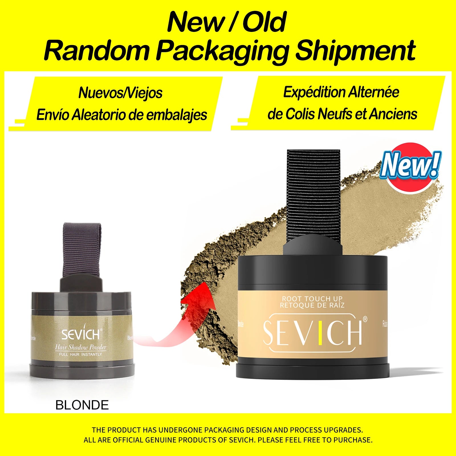 Sevich Hairline Powder 4g Hairline Shadow Powder Trucco Correttore per capelli Copertura naturale Prodotto unisex per la perdita dei capelli