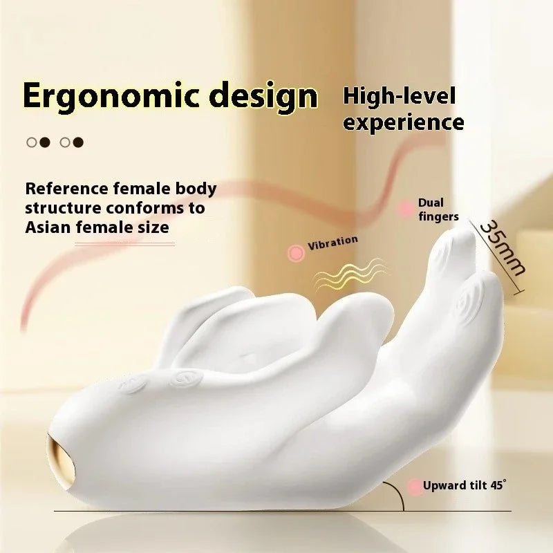 Massaggiatore per le mani Stimolatore clitorideo realistico per battere le dita all'ingrosso con vibratore flessibile per mani riscaldanti