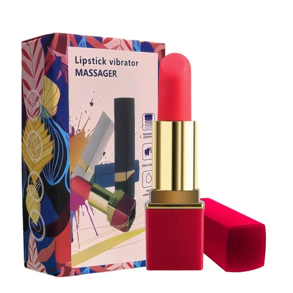 Rossetto Vibratore Del Sesso Del Silicone Del Vibratore Per Le Donne Della Vagina G-Spot Per Adulti Giocattoli Sexy 18+ Ventosa Stimolatore Rossetto Vibratore