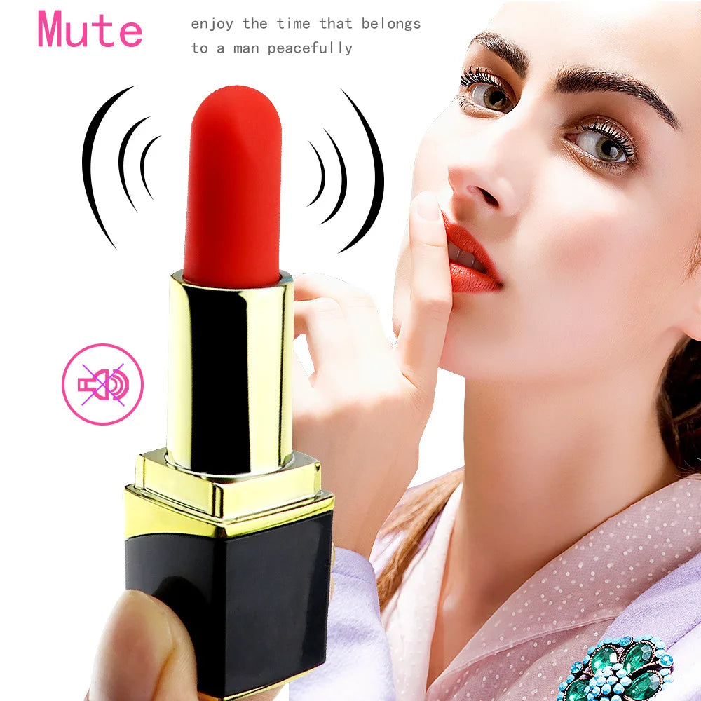 Mini Rossetto Donne Vibratore Vaginale G-spot Dildo Massaggiatore Clitorideo Capezzolo Vuoto Stimolatore di Vibrazione Coppia Femminile Giocattoli Del Sesso