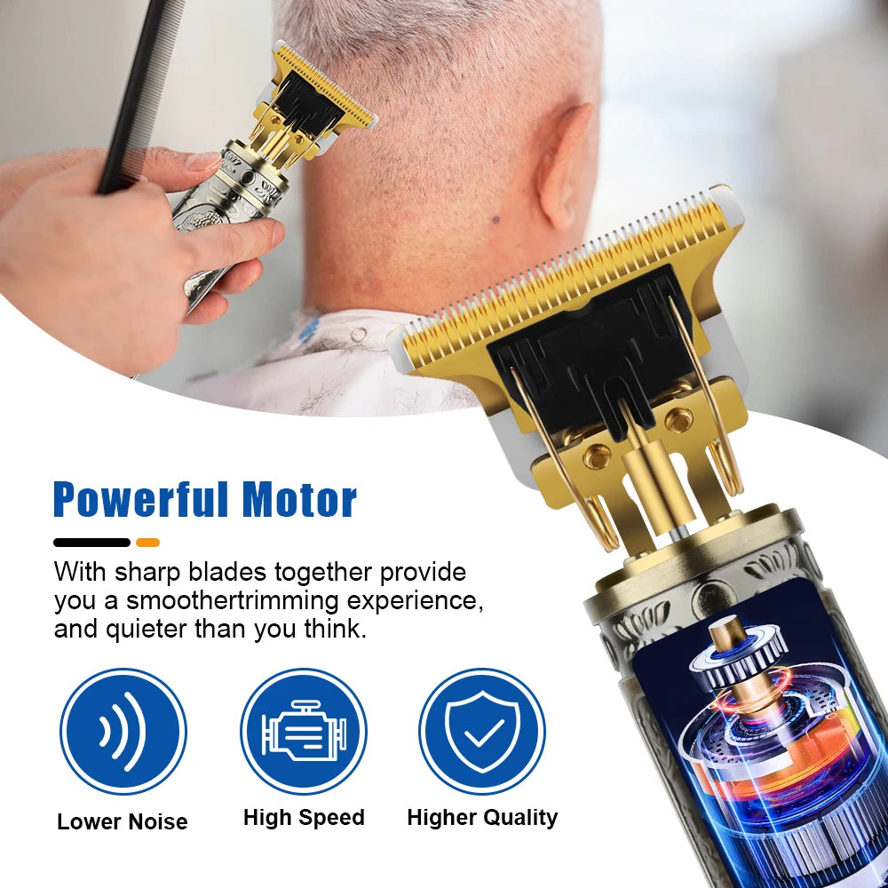 Tagliacapelli Nuova macchina da taglio professionale Rasoio elettrico Tagliacapelli con display LCD Tagliacapelli da uomo