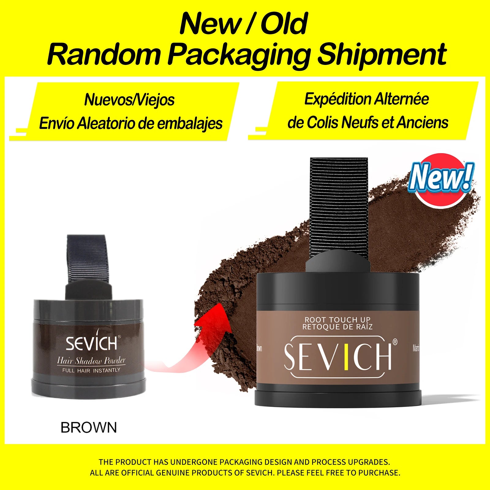 Sevich Hairline Powder 4g Hairline Shadow Powder Trucco Correttore per capelli Copertura naturale Prodotto unisex per la perdita dei capelli