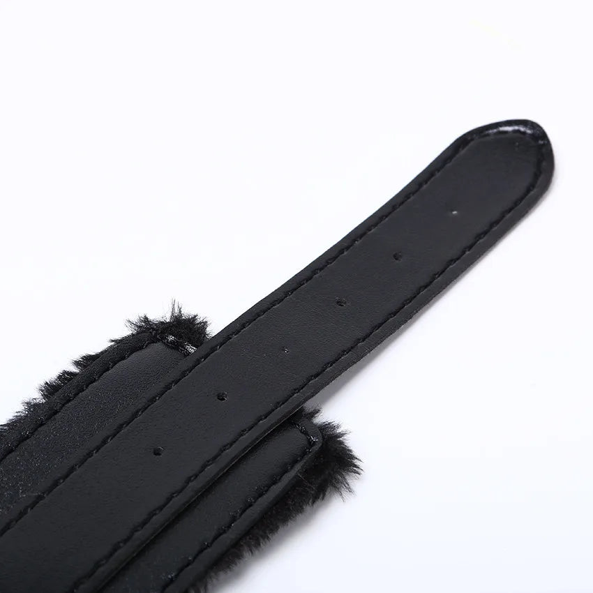 Nessun vibratore per le donne Manette e polsini alla caviglia BDSM Bondage Restrizioni Flirtare Giocattoli sexy per le donne Coppie Schiavo Giochi per adulti