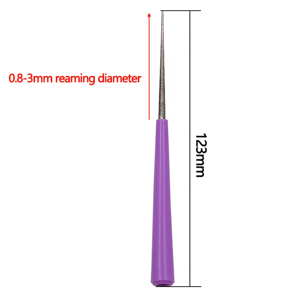 Diamanti Alesatura Ago Trapano Rettifica A Forma di File FAI DA TE Ingrandimento Foro Perlina Alesatore Perle Cristalli Gioielli Giade Strumento di Elaborazione
