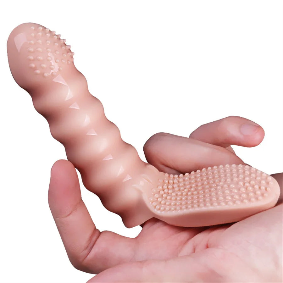 Vibratori per maniche a dito donne Sexy capezzolo seno vaginale clitoride anale uomini pene ano stimolazione massaggiatore giocattoli del sesso per le coppie