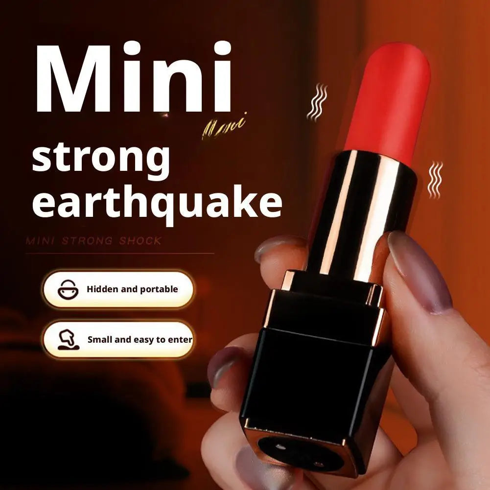 Rossetto Vibratore Del Sesso Del Silicone Del Vibratore Per Le Donne Della Vagina G-Spot Per Adulti Giocattoli Sexy 18+ Ventosa Stimolatore Rossetto Vibratore