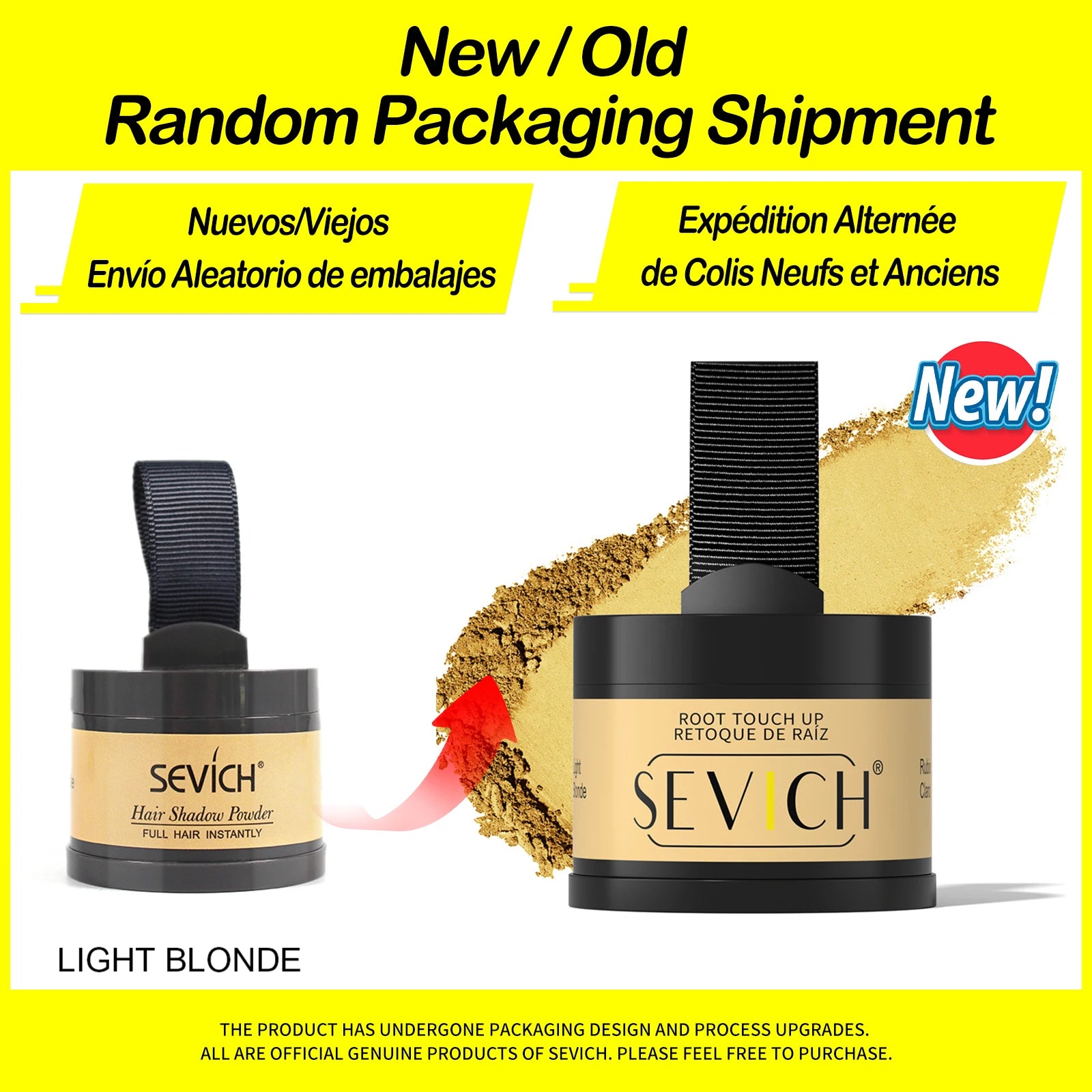 Sevich Hairline Powder 4g Hairline Shadow Powder Trucco Correttore per capelli Copertura naturale Prodotto unisex per la perdita dei capelli