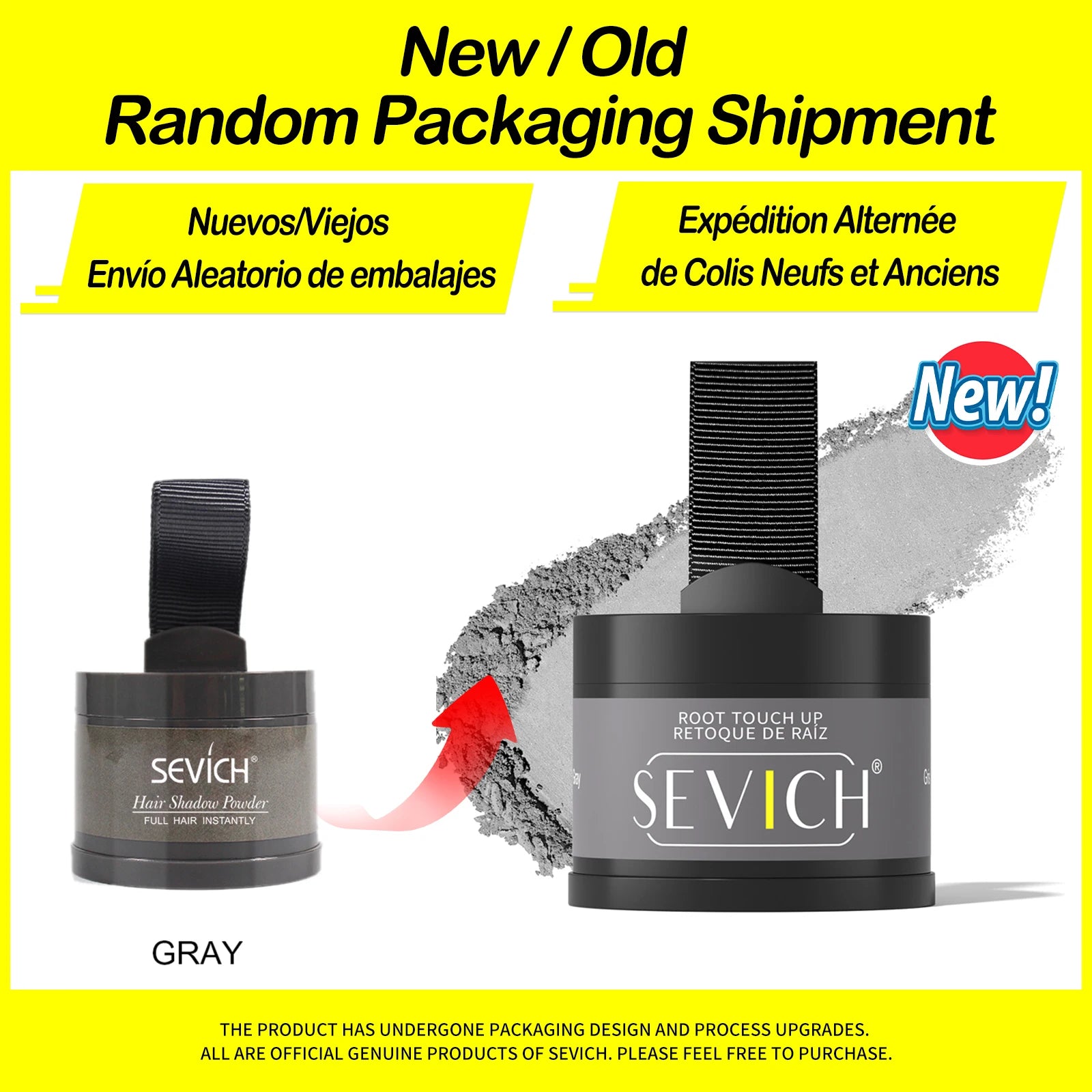 Sevich Hairline Powder 4g Hairline Shadow Powder Trucco Correttore per capelli Copertura naturale Prodotto unisex per la perdita dei capelli