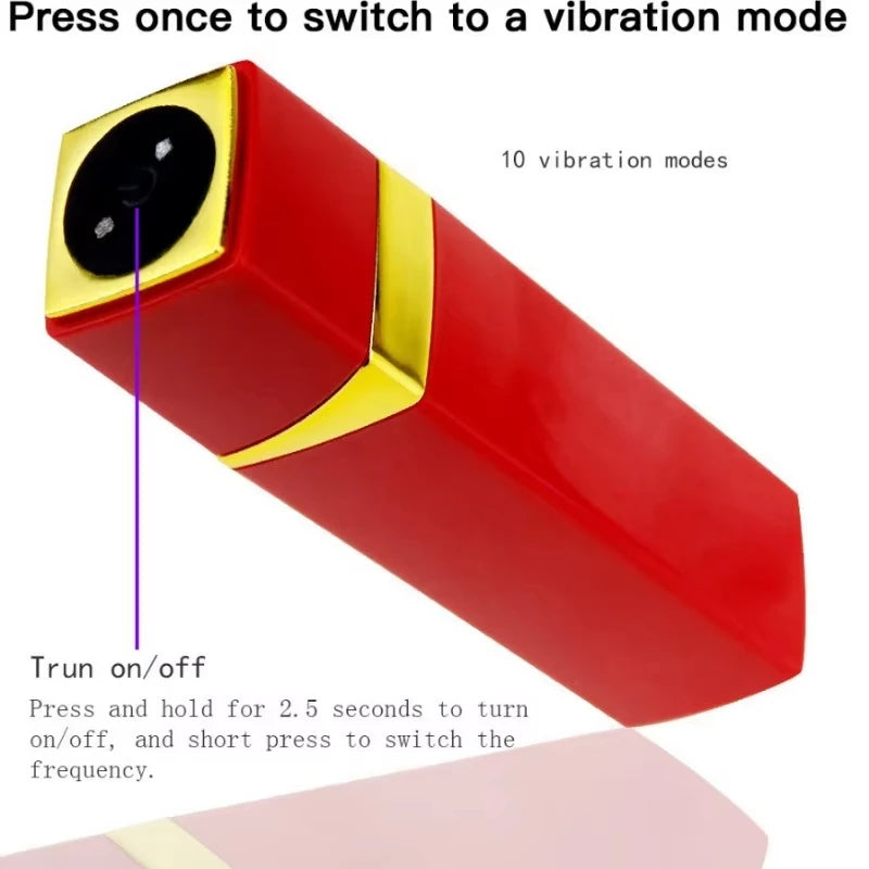 Mini Rossetto Donne Vibratore Vaginale G-spot Dildo Massaggiatore Clitorideo Capezzolo Vuoto Stimolatore di Vibrazione Coppia Femminile Giocattoli Del Sesso