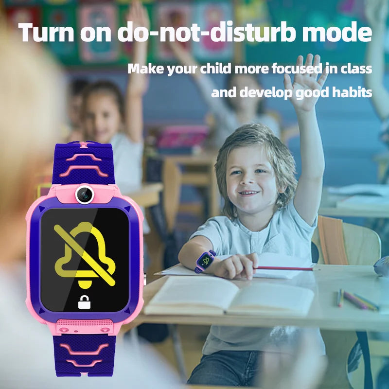 Q12 Kids Smart 2G Chiamata Telefono Orologio Impermeabile Madre Bambini Monitor GPS Ragazzo Ragazze SOS Bambino Sport Orologi digitali Tracker