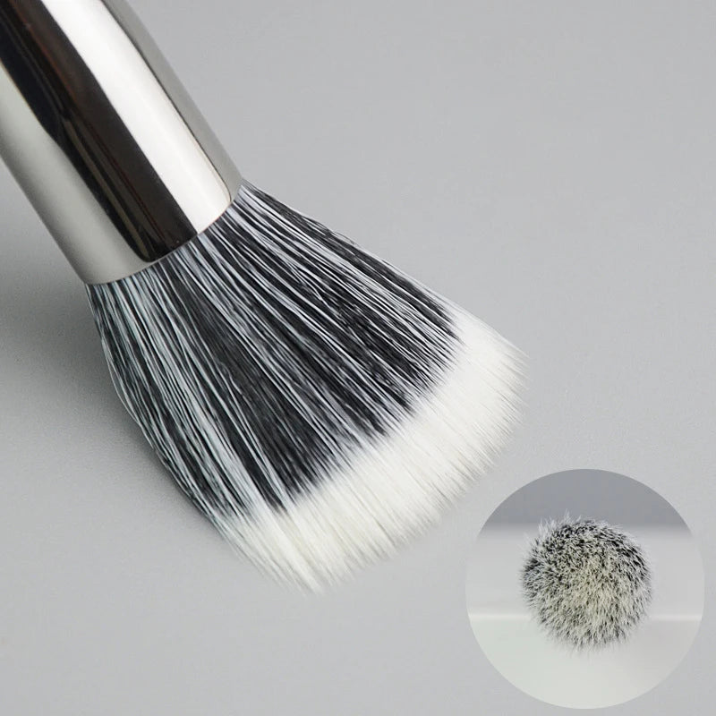 Palette di ombretti a nove colori Pennello per trucco, trucco fumoso grigio-rosa, trucco illuminante per baco da seta perlescente opaco