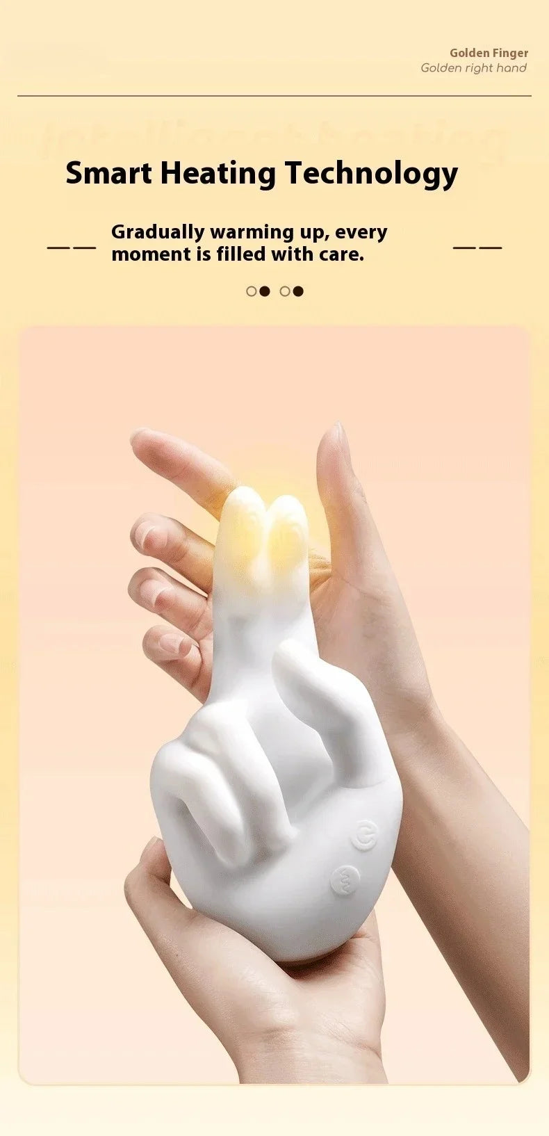 Massaggiatore per le mani Stimolatore clitorideo realistico per battere le dita all'ingrosso con vibratore flessibile per mani riscaldanti