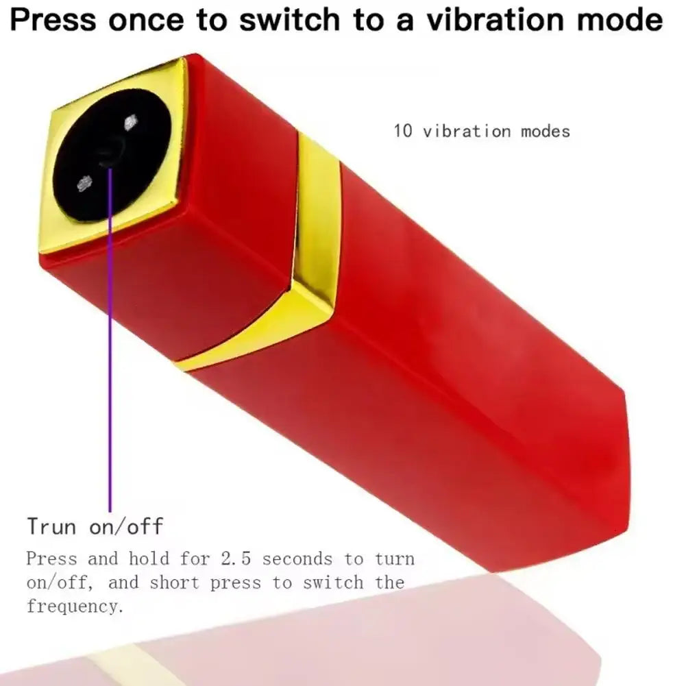 Rossetto Vibratore Del Sesso Del Silicone Del Vibratore Per Le Donne Della Vagina G-Spot Per Adulti Giocattoli Sexy 18+ Ventosa Stimolatore Rossetto Vibratore