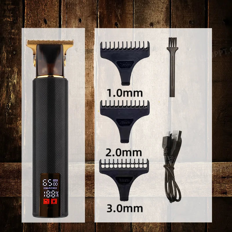 Tagliacapelli professionale per uomo Macchina da taglio Rasatura Taglio di capelli Barba Trimmer Barbiere Cutter Mower Rasoio elettrico da uomo