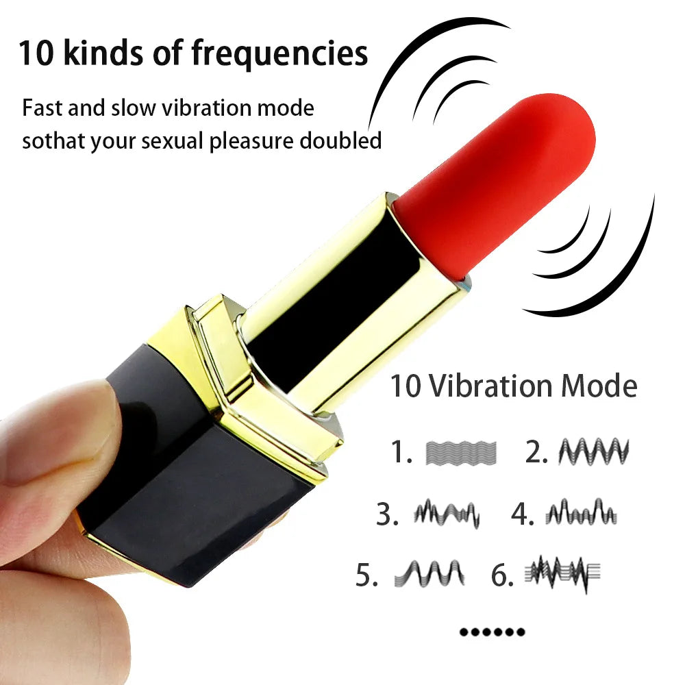 Mini Rossetto Donne Vibratore Vaginale G-spot Dildo Massaggiatore Clitorideo Capezzolo Vuoto Stimolatore di Vibrazione Coppia Femminile Giocattoli Del Sesso