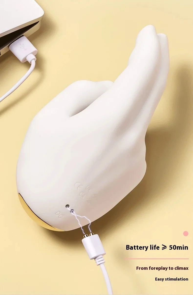 Massaggiatore per le mani Stimolatore clitorideo realistico per battere le dita all'ingrosso con vibratore flessibile per mani riscaldanti