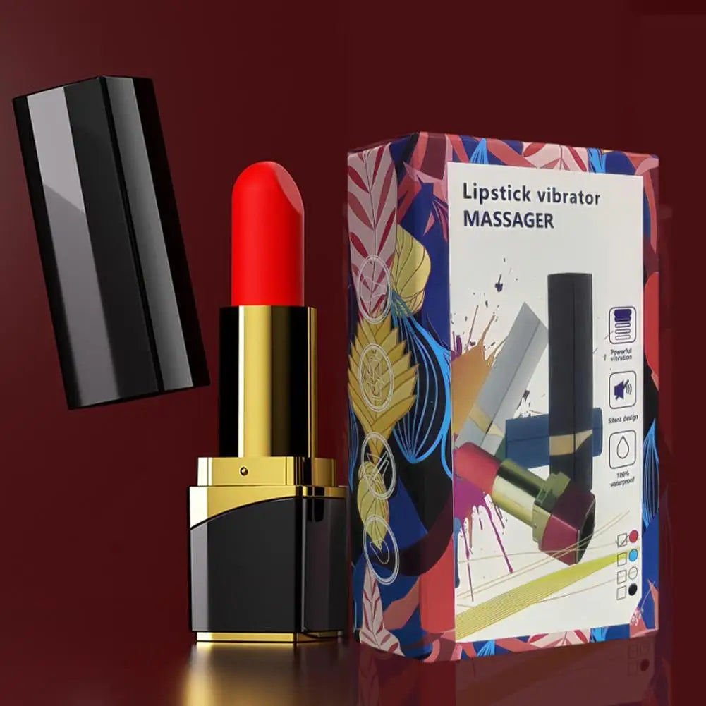 Rossetto Vibratore Del Sesso Del Silicone Del Vibratore Per Le Donne Della Vagina G-Spot Per Adulti Giocattoli Sexy 18+ Ventosa Stimolatore Rossetto Vibratore
