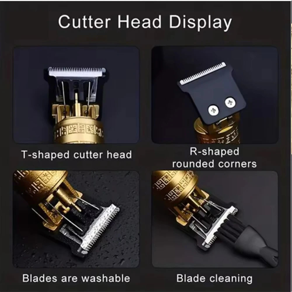 Tagliacapelli Nuova macchina da taglio professionale Rasoio elettrico Tagliacapelli con display LCD Tagliacapelli da uomo
