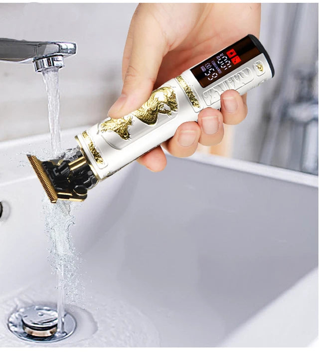 Tagliacapelli professionale per uomo Macchina da taglio Rasatura Taglio di capelli Barba Trimmer Barbiere Cutter Mower Rasoio elettrico da uomo