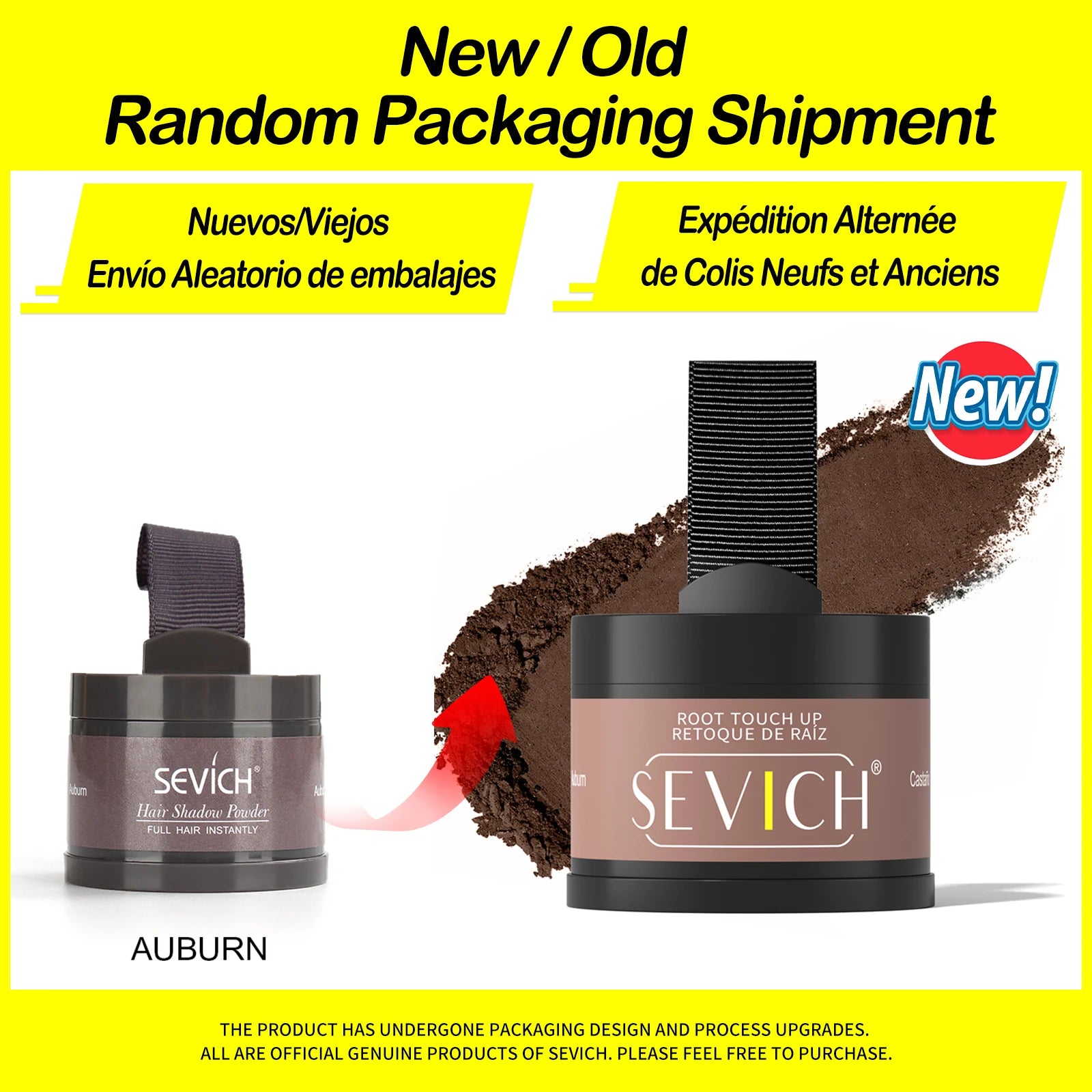 Sevich Hairline Powder 4g Hairline Shadow Powder Trucco Correttore per capelli Copertura naturale Prodotto unisex per la perdita dei capelli