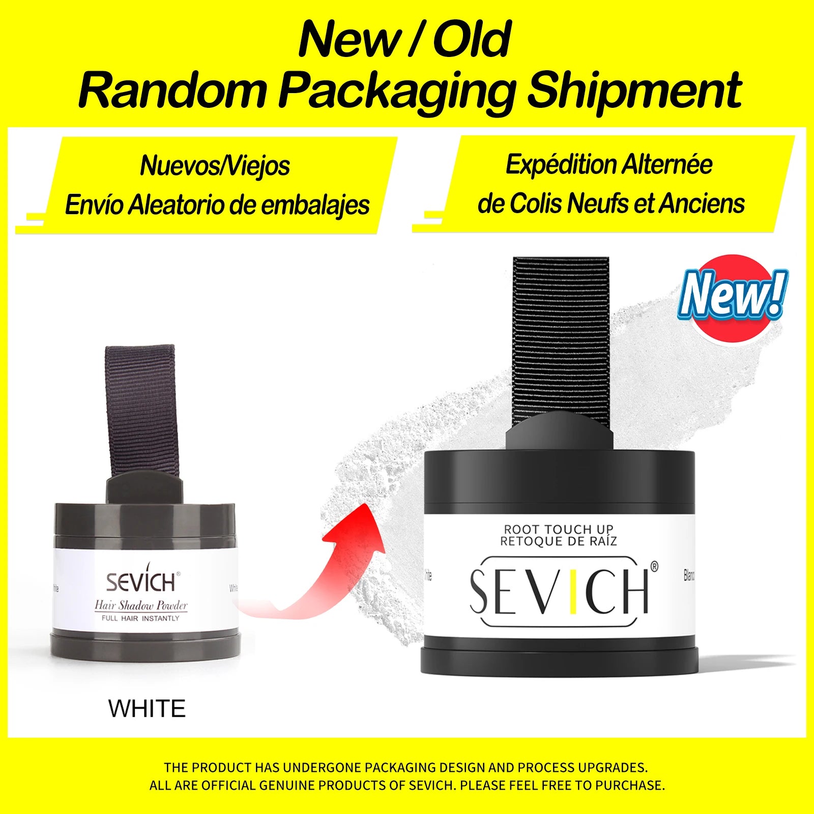 Sevich Hairline Powder 4g Hairline Shadow Powder Trucco Correttore per capelli Copertura naturale Prodotto unisex per la perdita dei capelli