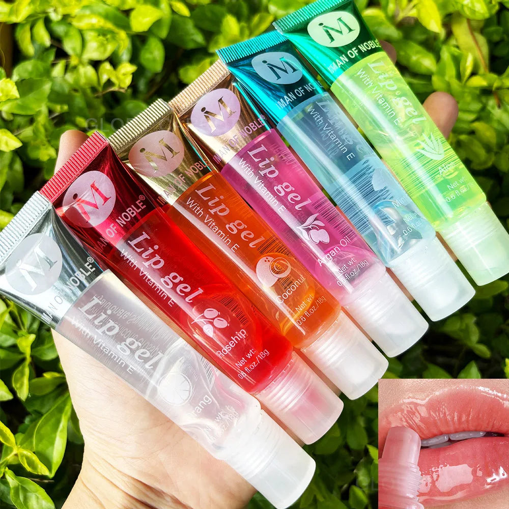 6 Pz Sapore Fruttato Acquoso Lucido Lip Gloss Set Trasparente Lip Gel Idratante Idratante Lip Gloss Donne Labbra Trucco All'ingrosso