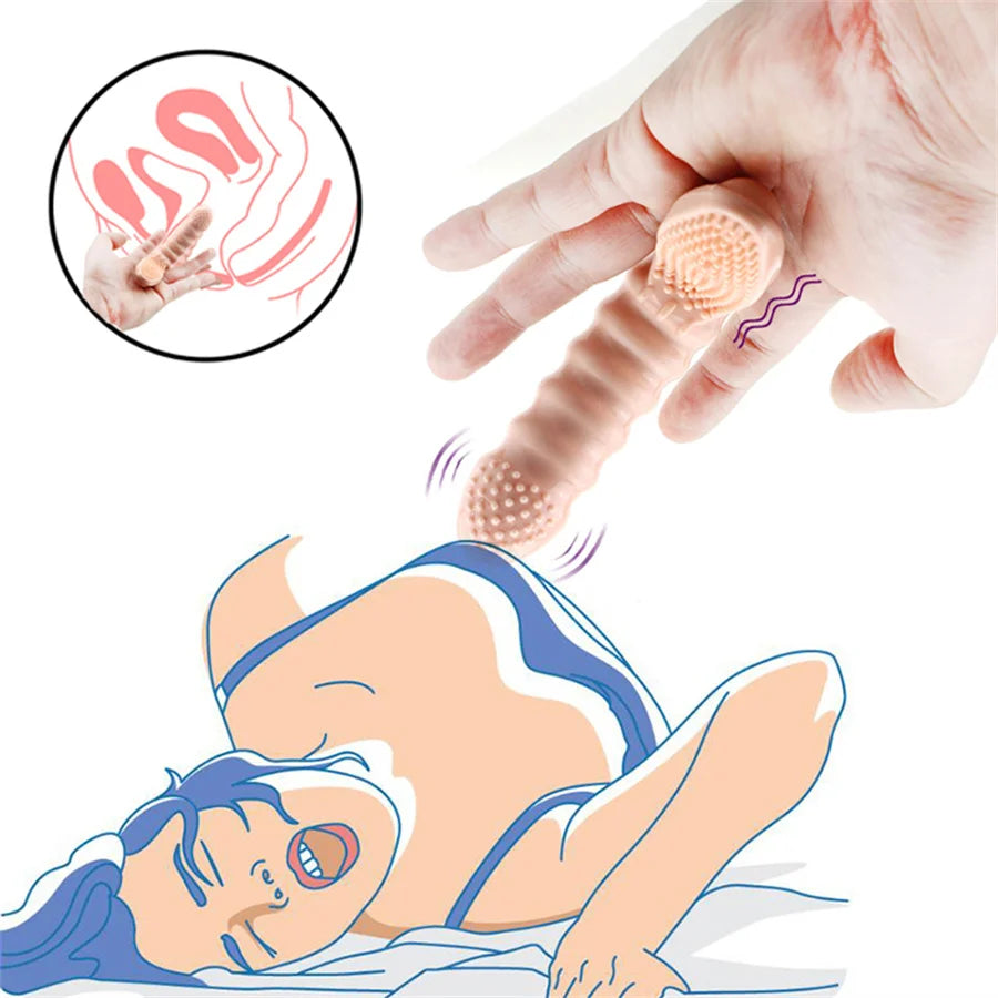Vibratori per maniche a dito donne Sexy capezzolo seno vaginale clitoride anale uomini pene ano stimolazione massaggiatore giocattoli del sesso per le coppie