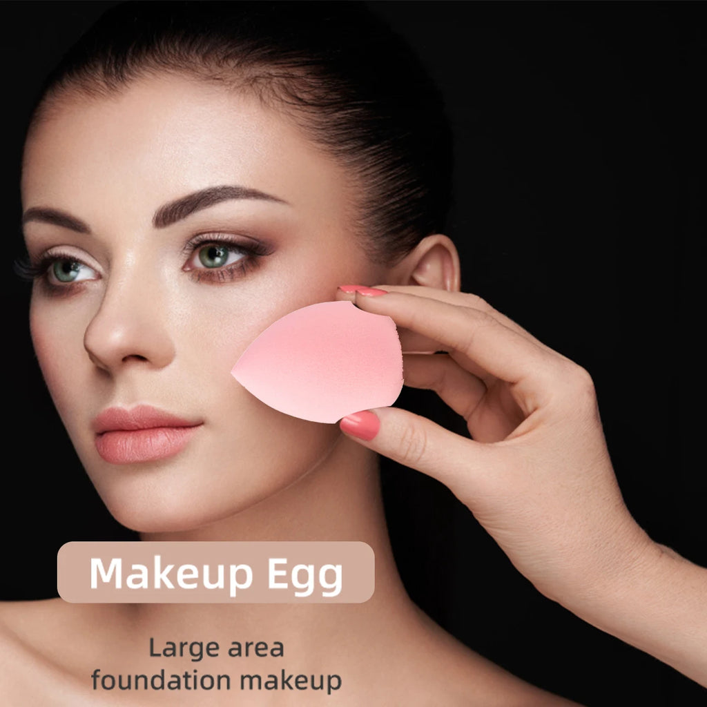 Set pennelli e spugne per trucco, soffio per trucco rosa, fascia per capelli, struccante per polsini, strumento per trucco kit per estensione ciglia fai da te da 8-16 mm