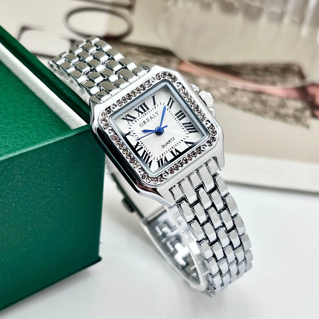 Nuovo orologio da donna leggero marchio di lusso business oro acciaio inossidabile moda donna orologi al quarzo orologio femminile braccialetto orologio da polso