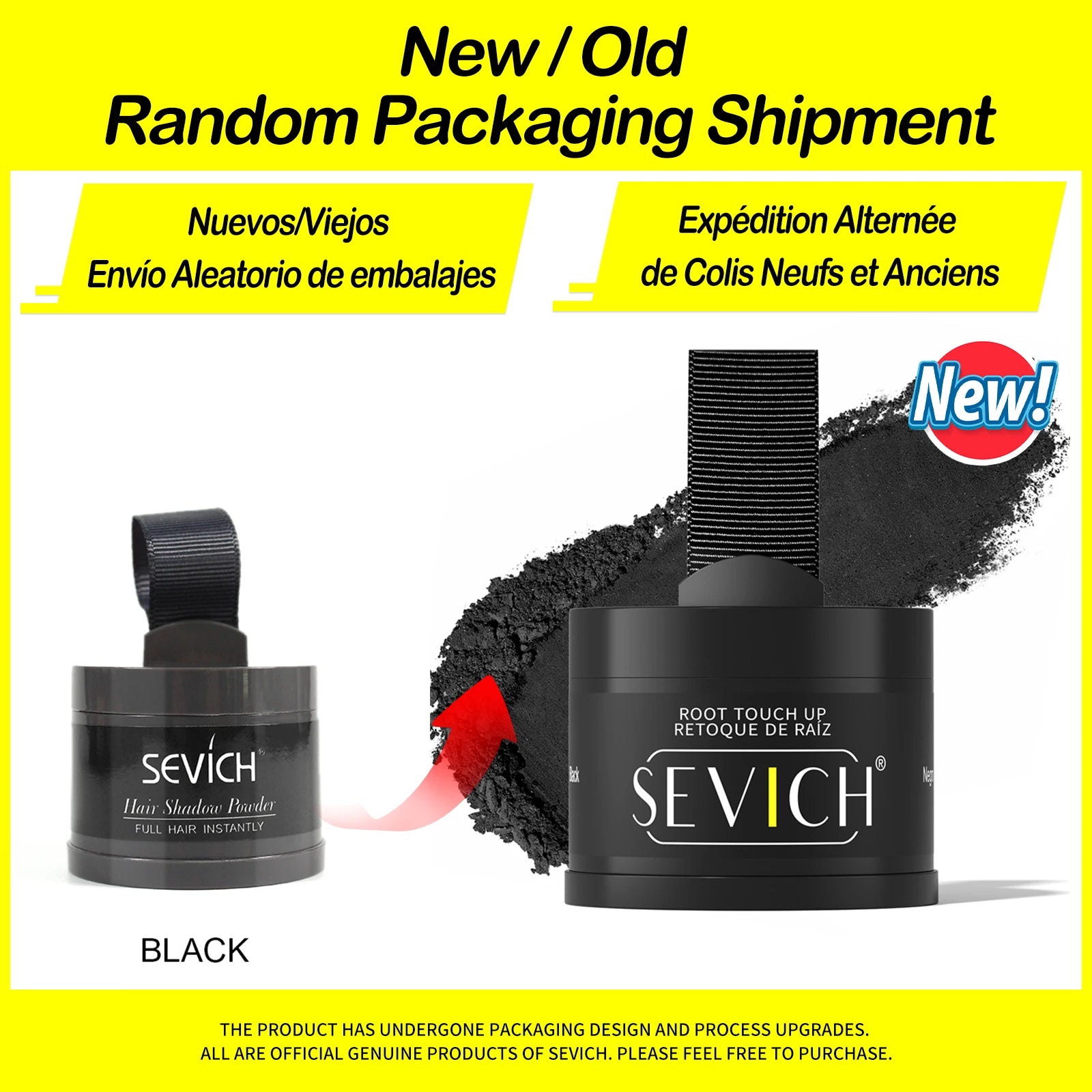 Sevich Hairline Powder 4g Hairline Shadow Powder Trucco Correttore per capelli Copertura naturale Prodotto unisex per la perdita dei capelli