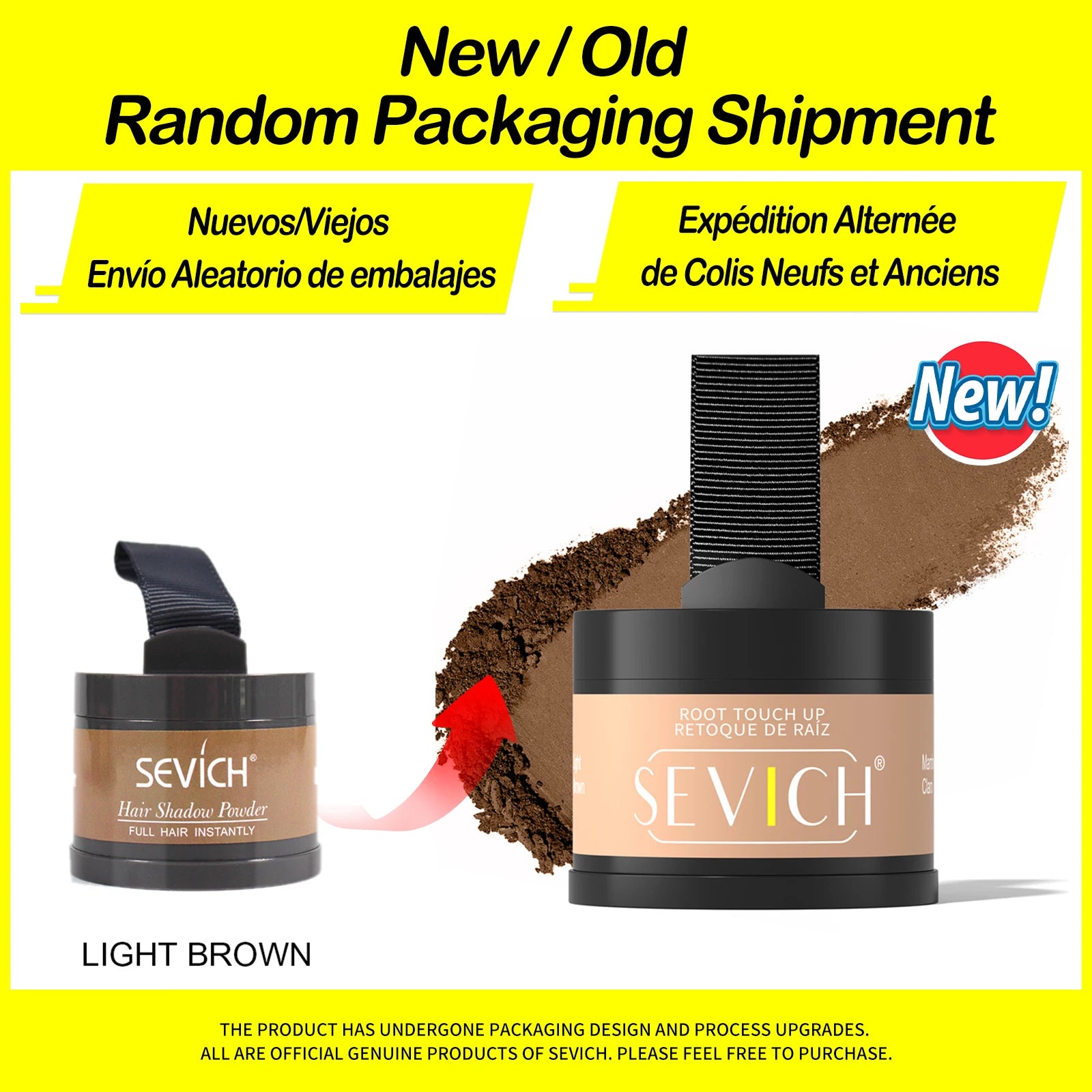 Sevich Hairline Powder 4g Hairline Shadow Powder Trucco Correttore per capelli Copertura naturale Prodotto unisex per la perdita dei capelli