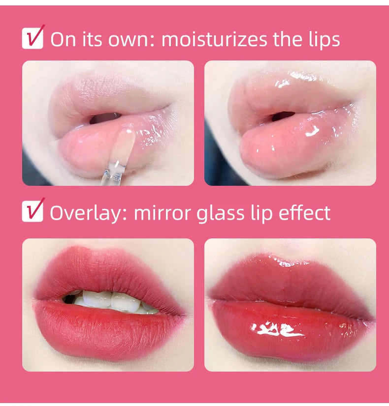 CACE Matte Liquid Lipstick Makeup set 4 colori Lipgloss e 1pc Lipgloss trasparente e 1pc Lip Balm Plumper e collana regalo