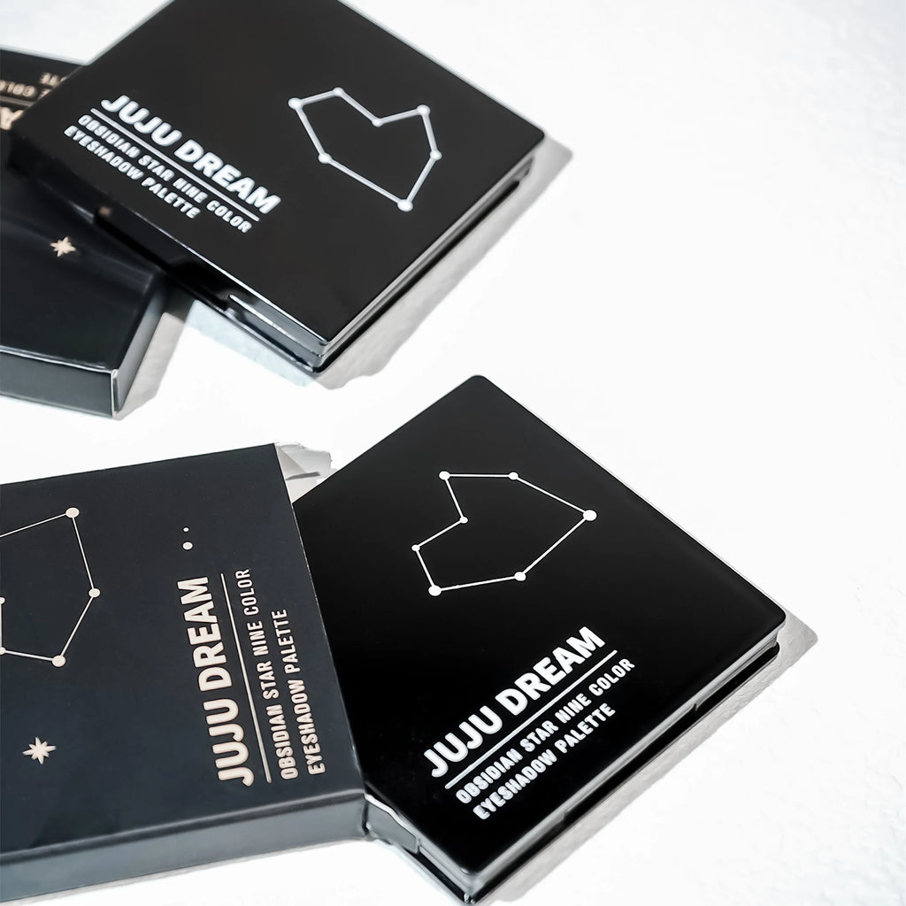 Palette di ombretti a nove colori Pennello per trucco, trucco fumoso grigio-rosa, trucco illuminante per baco da seta perlescente opaco