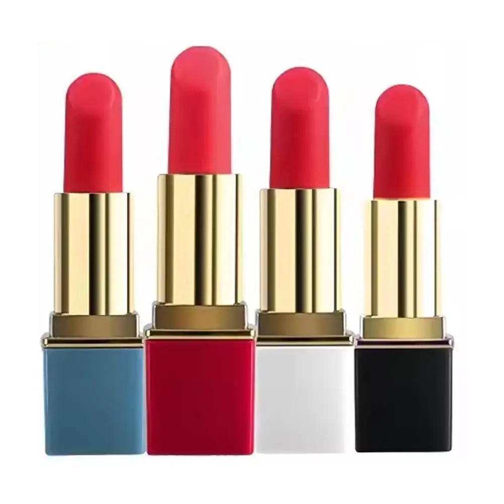 Rossetto Vibratore Del Sesso Del Silicone Del Vibratore Per Le Donne Della Vagina G-Spot Per Adulti Giocattoli Sexy 18+ Ventosa Stimolatore Rossetto Vibratore