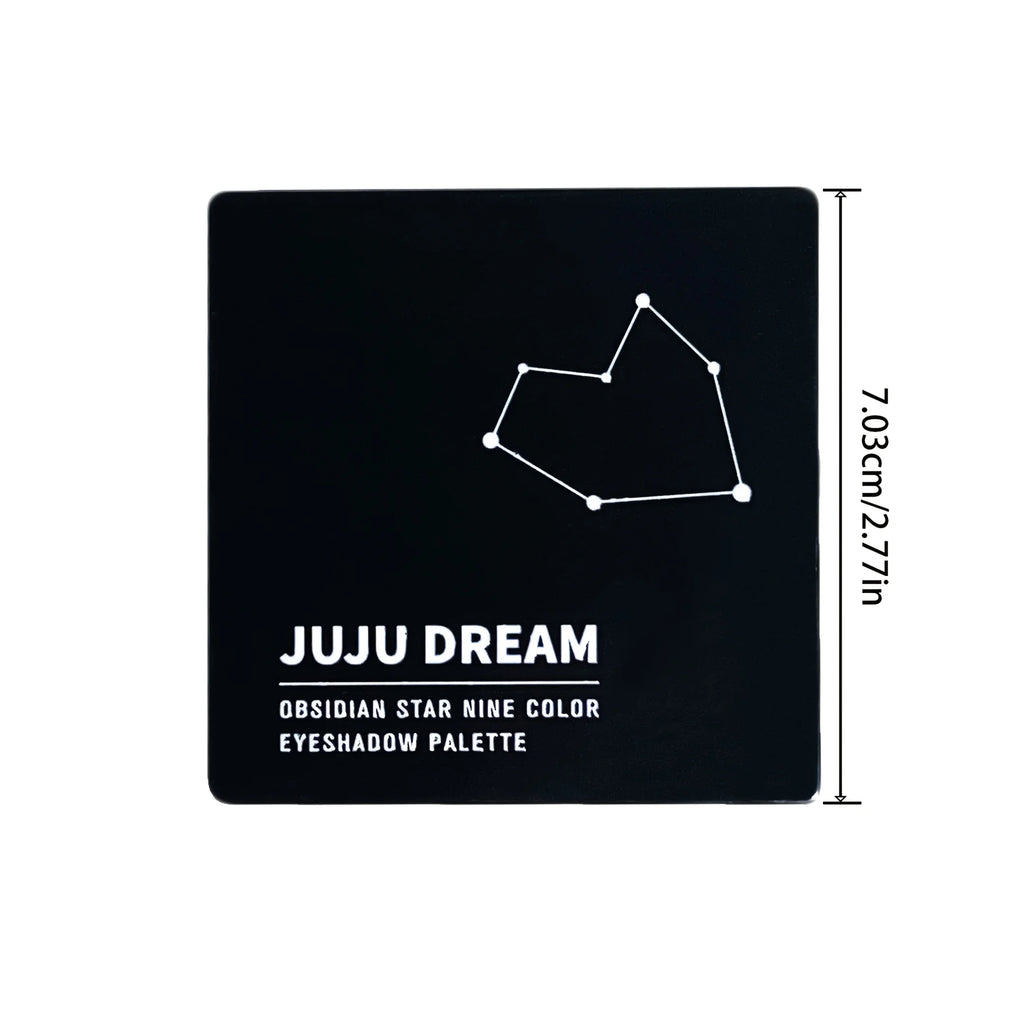 Palette di ombretti a nove colori Pennello per trucco, trucco fumoso grigio-rosa, trucco illuminante per baco da seta perlescente opaco