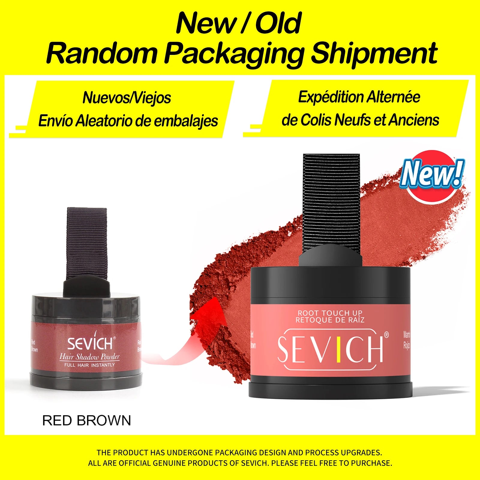 Sevich Hairline Powder 4g Hairline Shadow Powder Trucco Correttore per capelli Copertura naturale Prodotto unisex per la perdita dei capelli